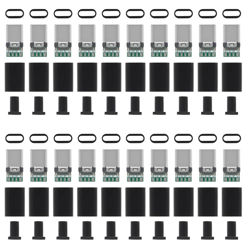USB 3.1 Type C 24 Pin Male Jack Connector Plug Tail Electric Terminal USB C 24