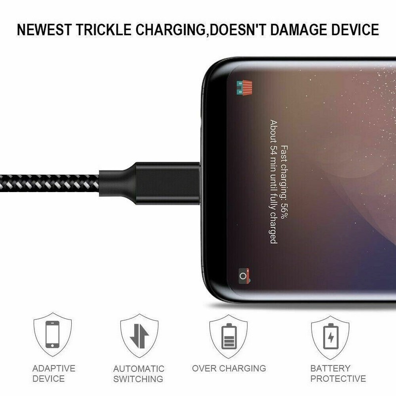 USB Type C Fast Charging Charger Cable For Samsung S8 S9 S10 S20 iPhone 15 LOT gallery