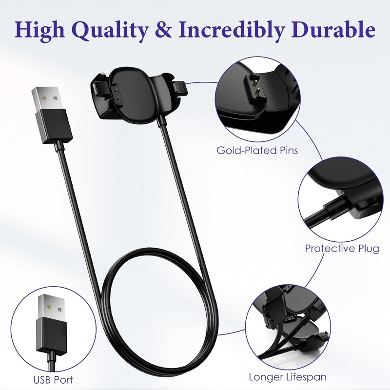 Kuaguozhe 2 Pack Compatible with Disney-Magic Band Plus Charger, 3.3ft Replac... gallery