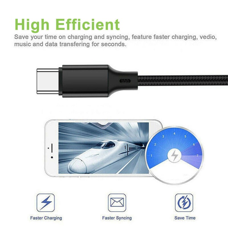 Braided USB C Type-C Fast Charging Data SYNC Charger Cable Cord 3/6/10Feet LONG gallery
