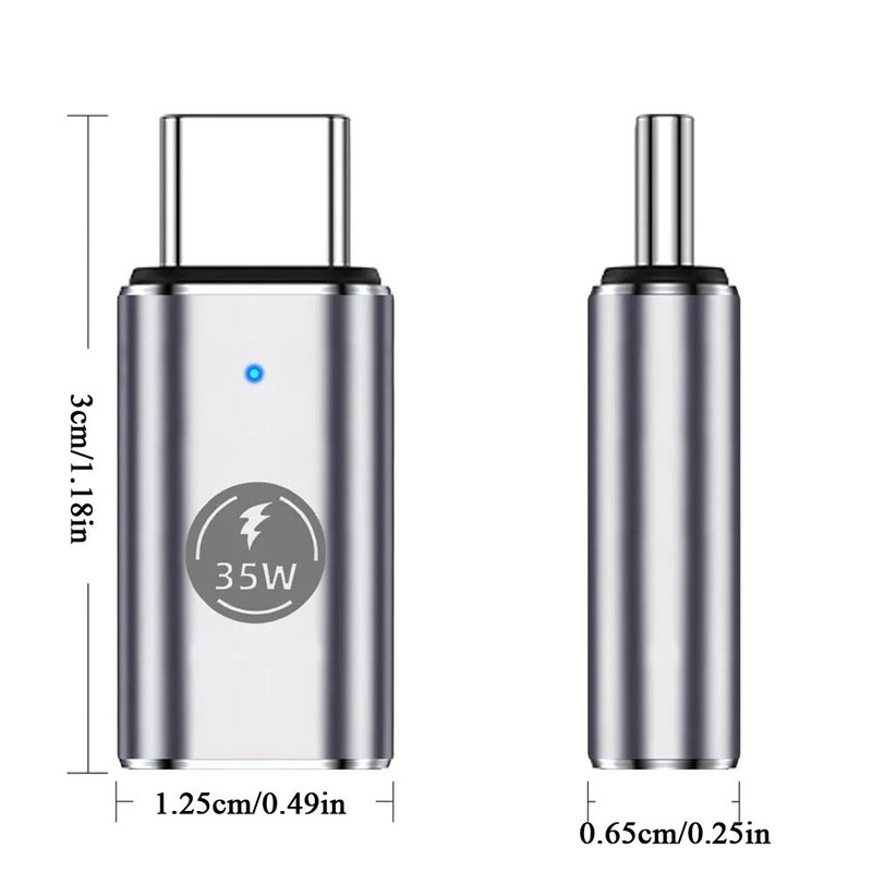 35W USB-C Male to iOS Female Adapter + lanyard For iPhone 15 Pro Max 15 Pl ~ gallery