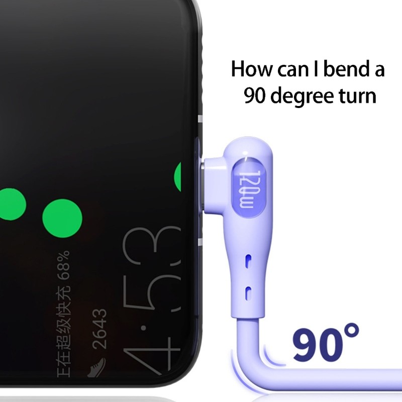 120W 6A USB Cable USB to USB C Cable Type C Fast Charging Silicone Cord Replace gallery