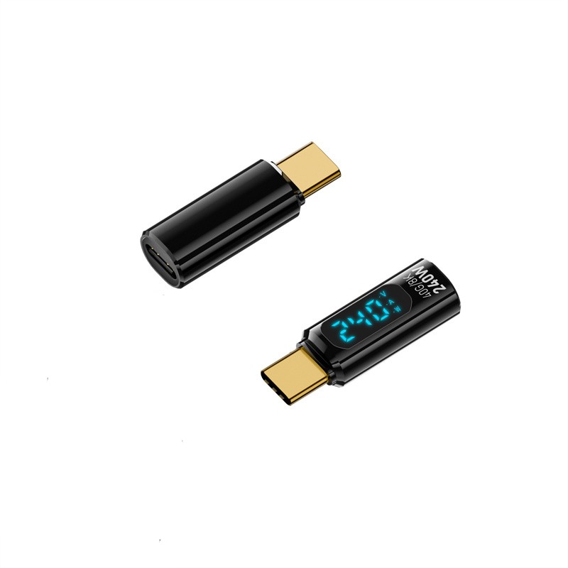 240W USB 4 Type C Female to Male Adapter Coupler For Video Playback 40Gbps 8K