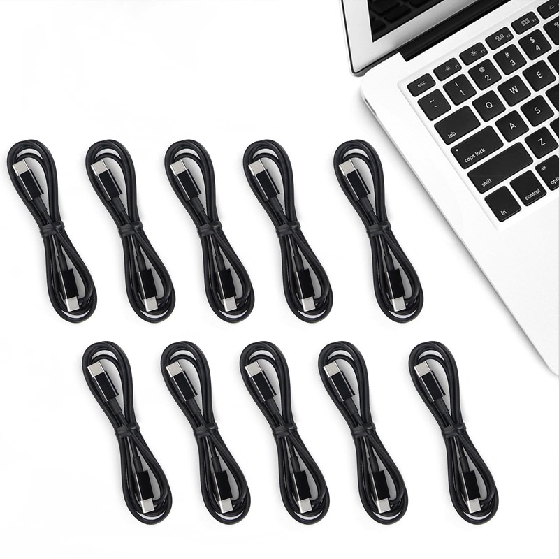 USB C to USB C Cable 10-Pack Bulk, 3ft Type C Charging and Data Cord Multipac... gallery