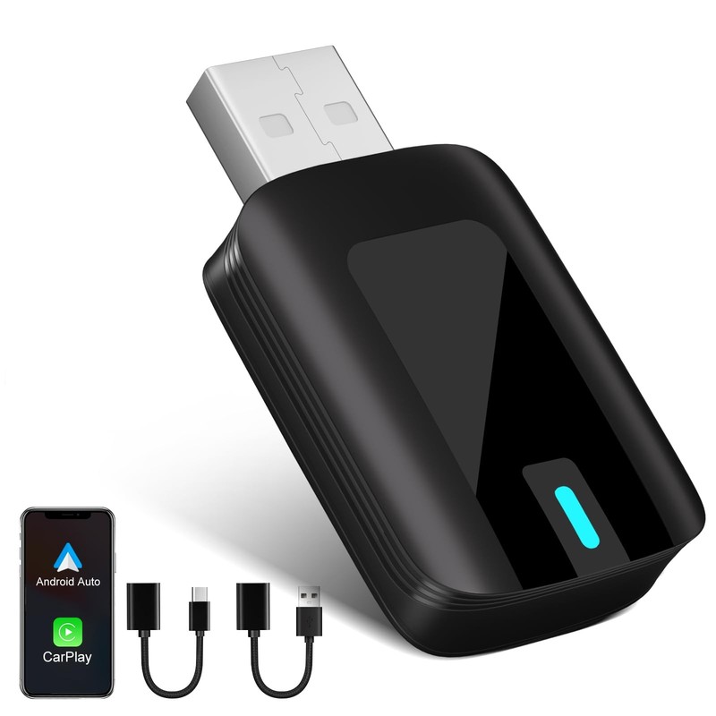 2 in 1 Wireless Carplay Adapter, Plug & Play Magic link Carplay Stable Fast C…