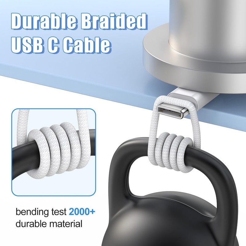 20W Block USB C Type C Cable 10FT Fast Charger For iPhone 17 16 15 Plus Android gallery