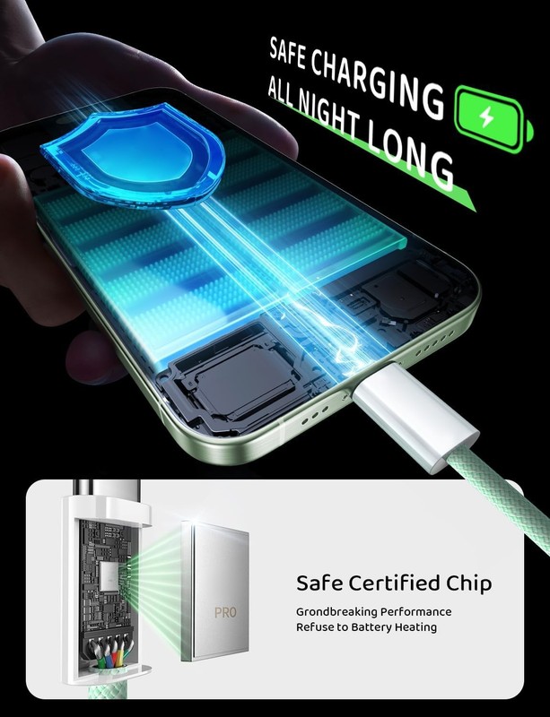 New USB C to C 60W Fast Charging Type-C Cable for Samsung S24 S25 Ultra Google gallery