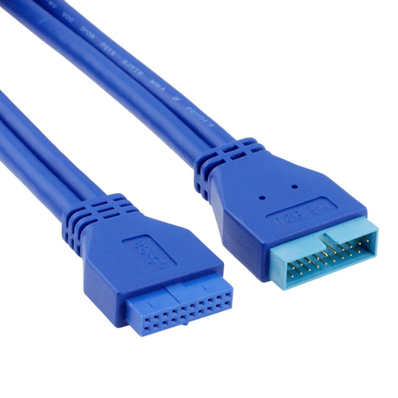 IYUANEPRO USB 3.0 Header Extension Cable, USB3.0 19-Pin/20-Pin Male to Female…