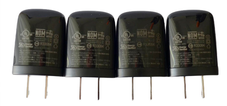 LOT of 4 OEM HTC AC ADAPTER USB WALL CHARGER TC U250 5V 1A 79H00124-00M