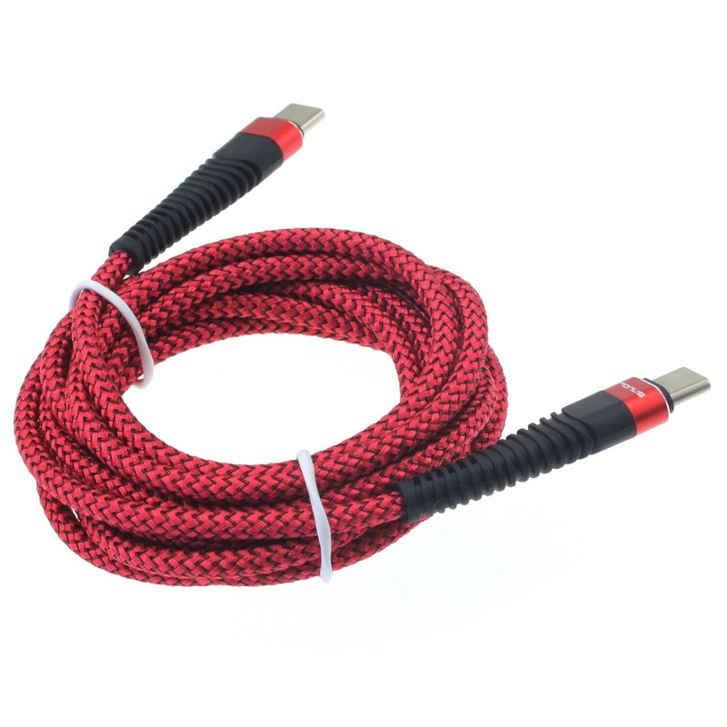 For Moto G Type-C to USB-C 10ft PD Cable Charger Cord Power Wire Sync Braided