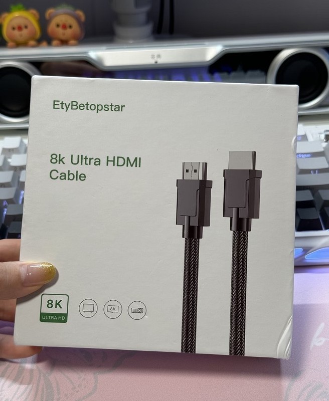 EtyBetopstar Electric Wire and Cable, 8k Ultra HDMI Cable, Ultra High-Speed Cord