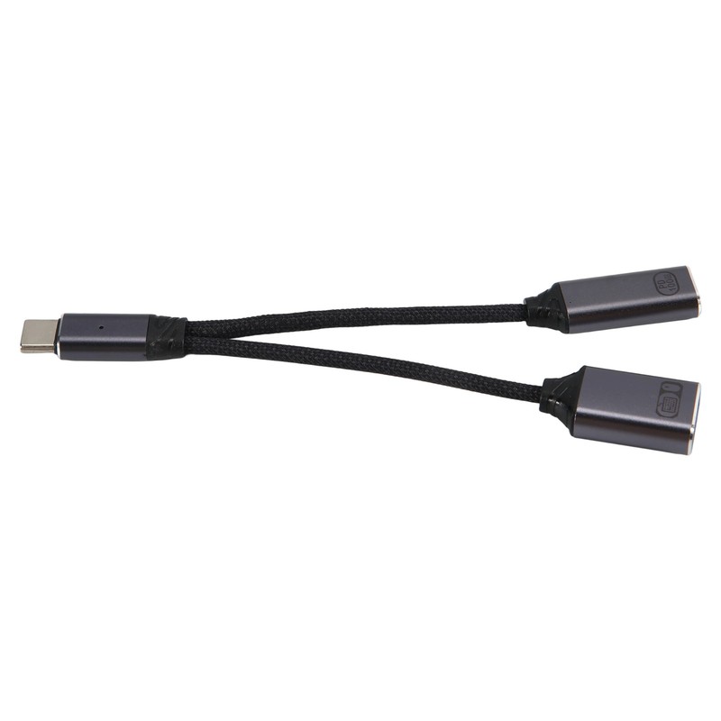 USB C OTG Cable Phone Adapter 2 in 1 Type C to USB A Adapter with PD4413
