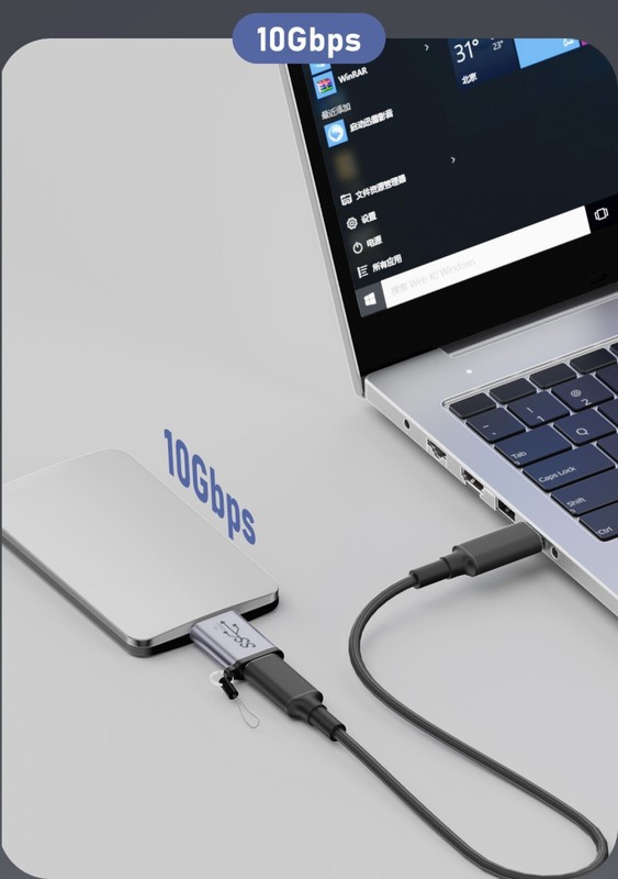 Micro B USB Type C /USB 3.0 3.1 3.2 Adapter Converter For Mobile Hard Disk Box gallery