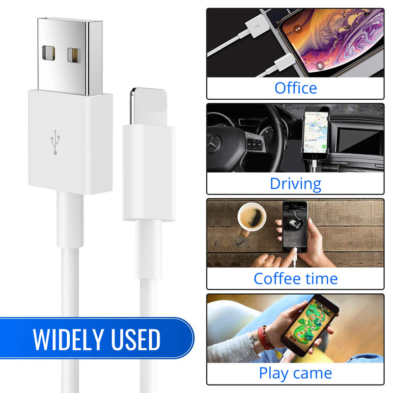 For iPhone 14 13 12 11 Pro Max SE XR Fast Charging USB Charger Data Sync Cable gallery