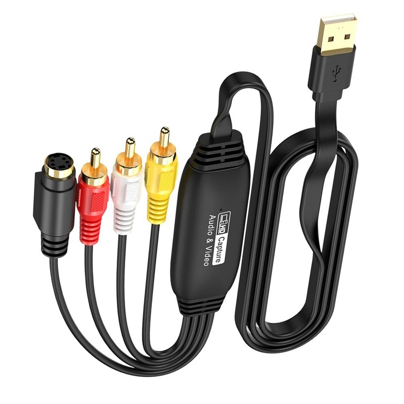 USB Video Capture Adapter CVBS to Digital for VCR For VHS Tape Archiving 720P gallery