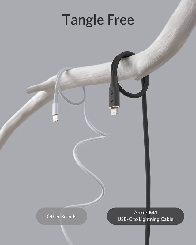 USB C to Lightning Cable MFi Certified Premium Silicone Fast Charging Cord 3ft gallery