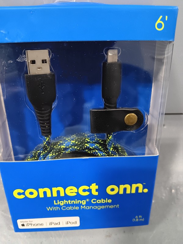 CONNECT ONN CABLE 6' lightning cable "MFI-CERTIFIED" gallery