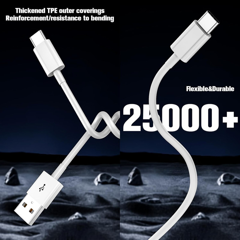 Short Apple Iphone 15/16 Carplay Cable - USB a to USB C Car Charger Wire for Iph gallery