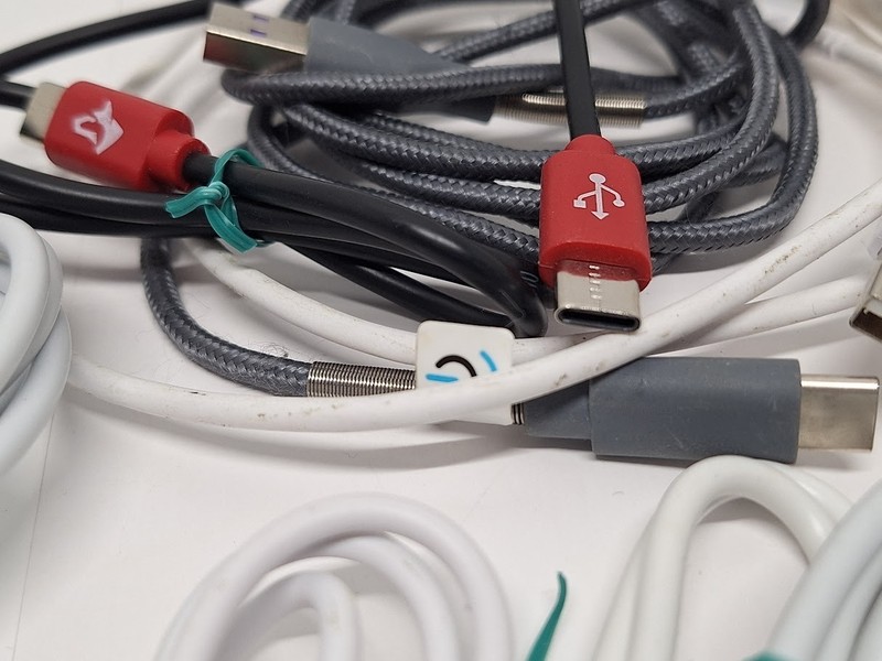 Lot of 30 Assorted USB Charging Cables Cell Phone Charger Cords gallery
