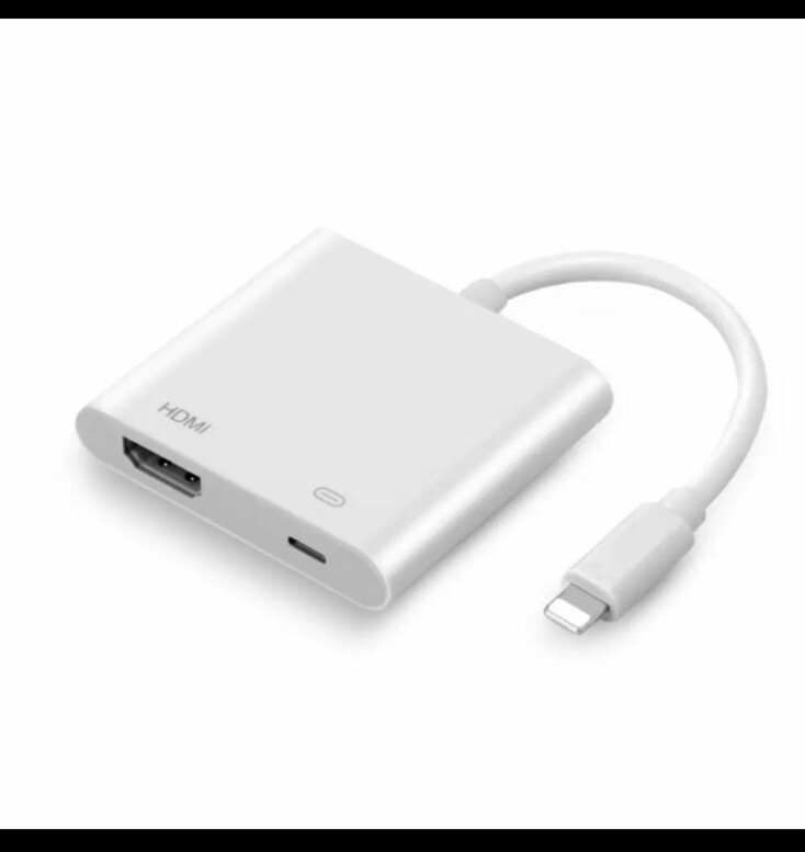 8-Pin 1080P Digital AV to HDTV Converter Adapter Charging Port HDMI for IPhone!