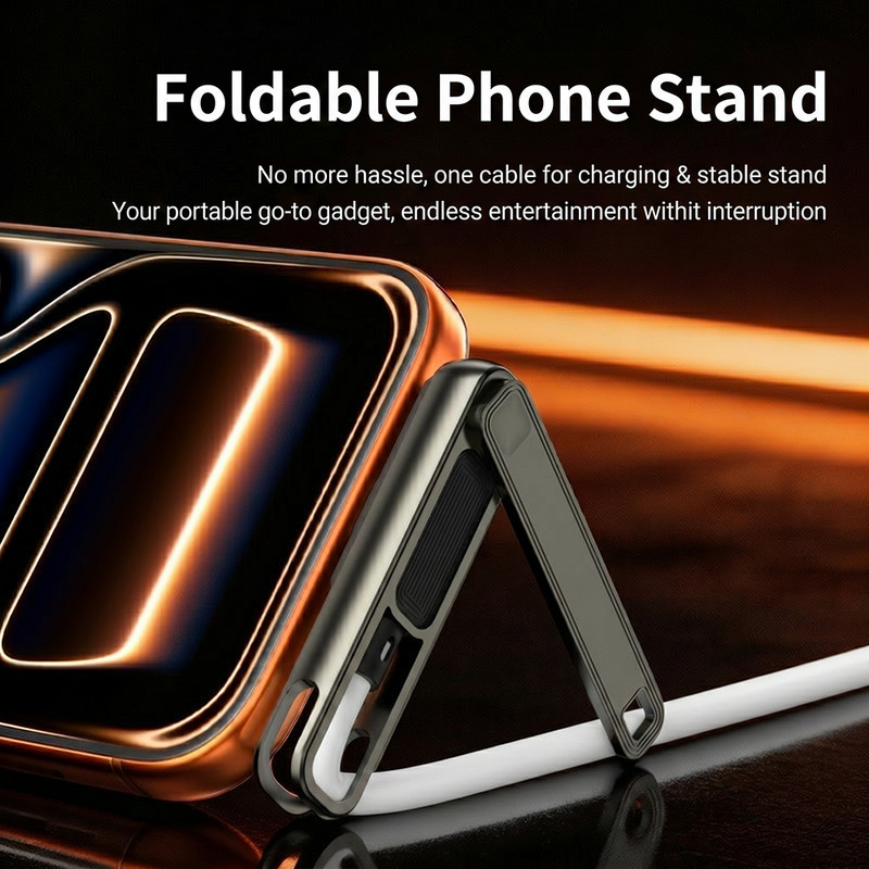 Multifunctional 100W Data Cable Zinc Alloy Silicone With Phone Holder Stand gallery