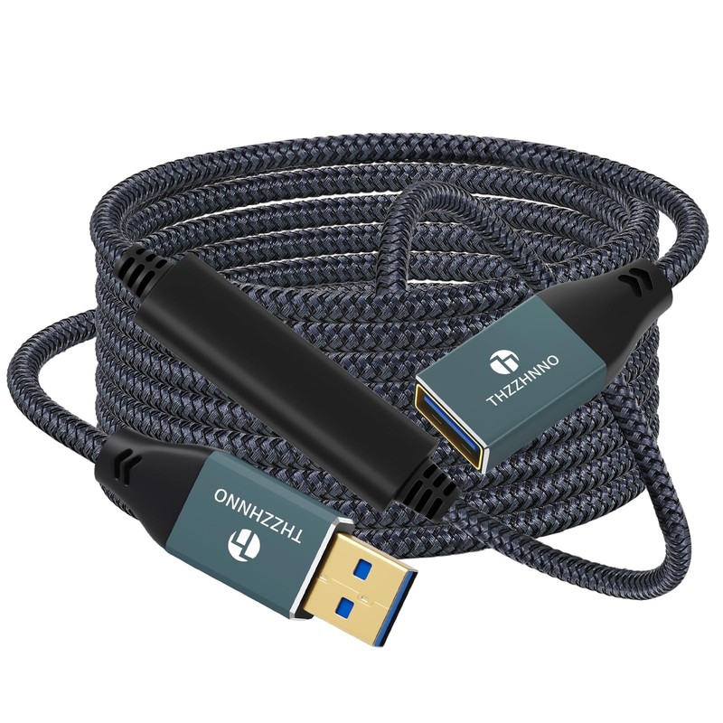26Foot USB 3.0 Extension Cable Male To Female Extender Cord Webcam Mouse Printer