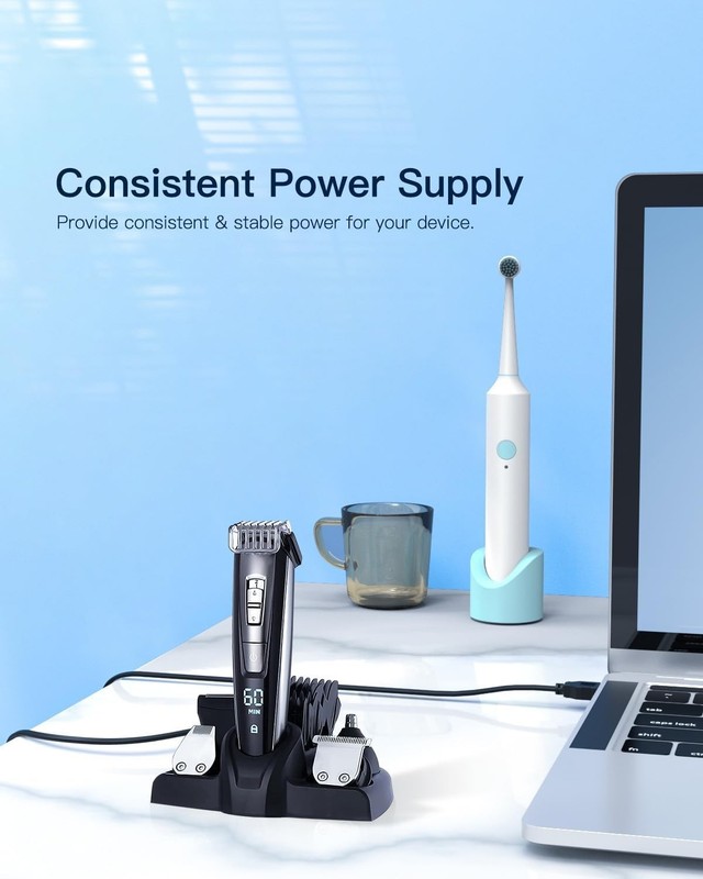 Replacement USB Charging Cable for Hatteker Hair Trimmers - Certified Safety gallery
