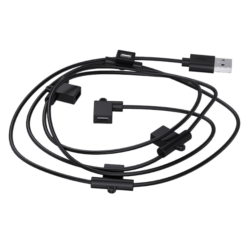 Plastic USB Charging Cord 5 Port 5V Output Supports Lights Fan Mobile Devices