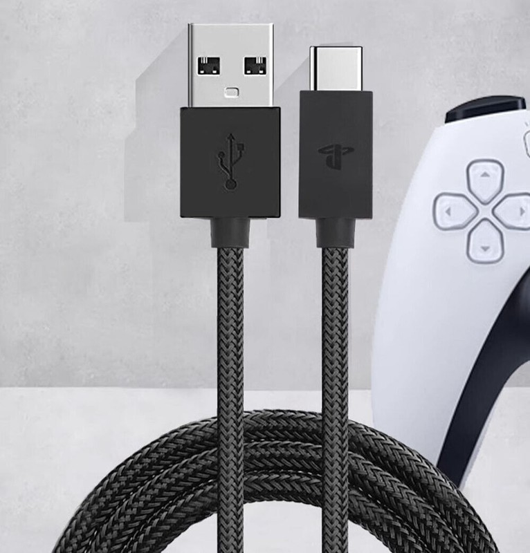 Genuine Sony USB-C Charging Power Cable 2.8m 9ft for PS5 DualSense Edge Console