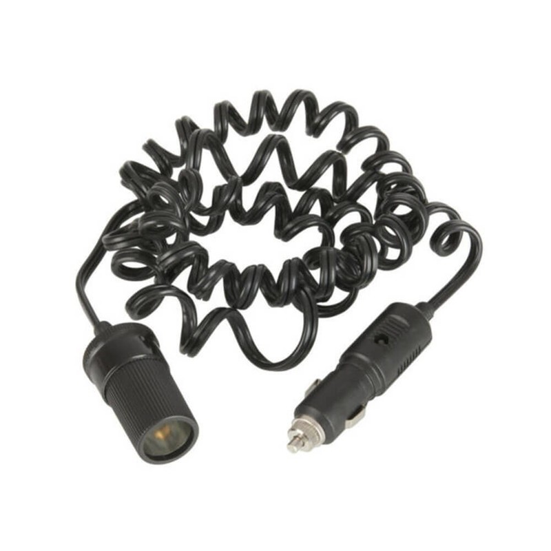 Curly 15A Heavy Duty Extension Cable Cigarette Lighter Plug 3m Water Resistant