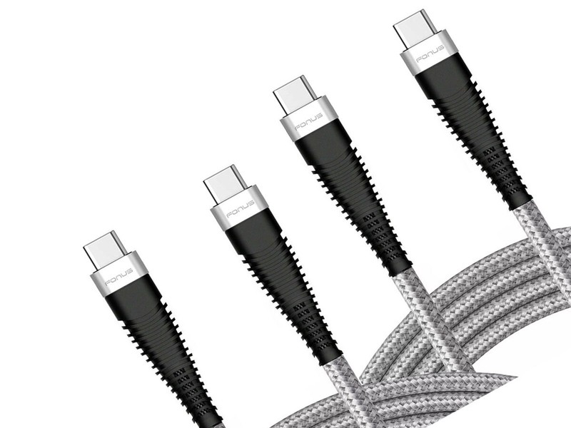 6ft and 10ft Long PD USB-C Cables Fast Charge TYPE-C to TYPE-C for Cell Phones