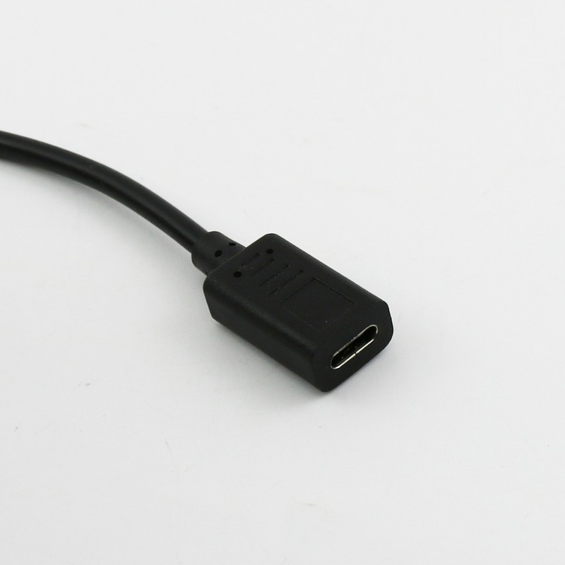 Mini USB 5 Pin Male Right Angle to USB-C 3.1 Type C Female Charging Data Cable gallery