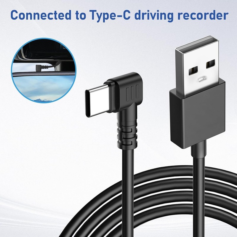 Dash Cam Charging Power Cable, USB-C Car Charging Power Cable, Mini、Type-C Ch... gallery