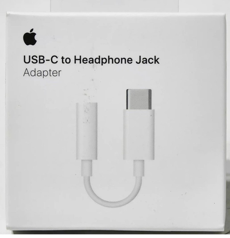 Genuine Apple USB-C to 3.5 mm Headphone Jack Adapter MU7E2AM/A