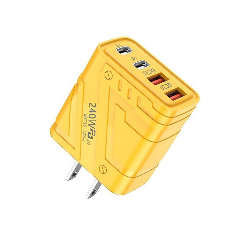 240W Fast Wall Charger 4 Port Adapter & Cable For iPhone 17 16e 15 Pro Max 14 13 gallery