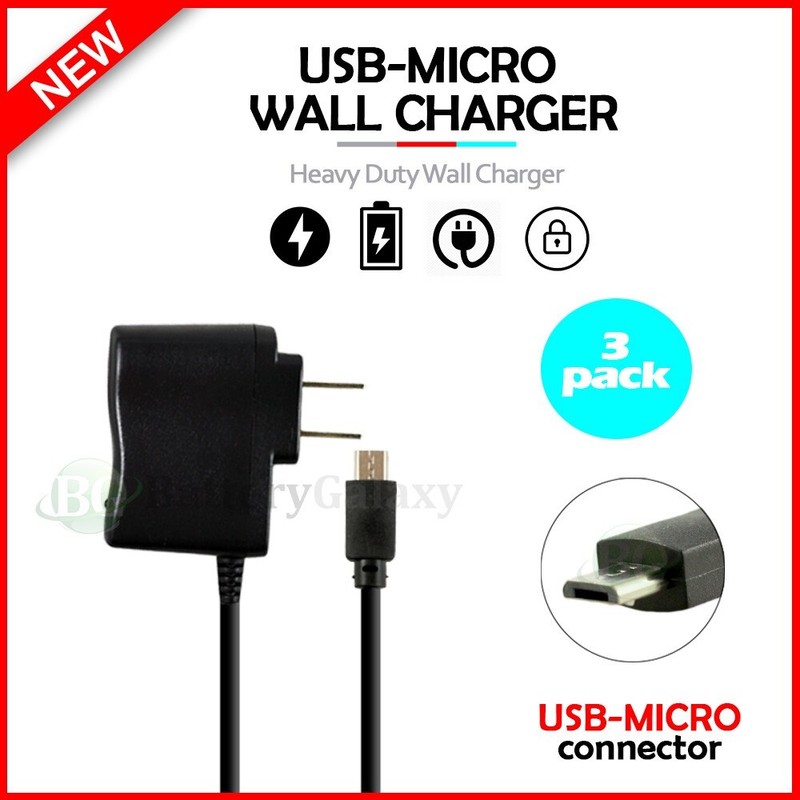 3 HOT! Micro USB Battery Wall Charger for Android Samsung Galaxy Note 1 2 3 4 5