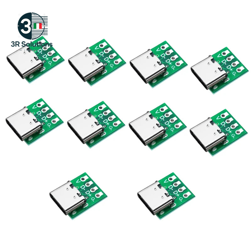 10/5pcs Type C USB 3.1 Type C Connector 16 Pin Test PCB Plate Adapter Pre gallery