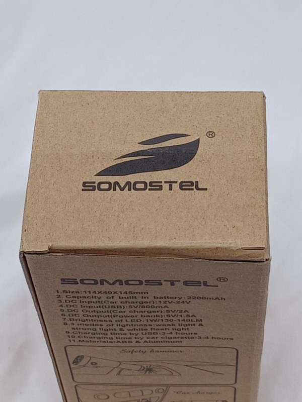 Somostel Torch Muti Tool Car Charger Power Bank Flash light seat belt cutter... gallery