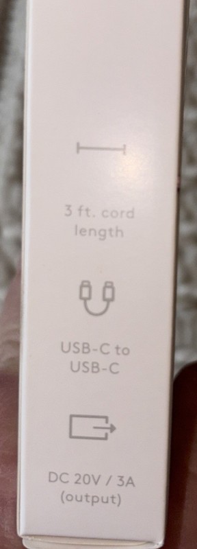 Heyday 3 Ft. Lavender Fast Charging Cable,PS5 Compatible, USB-C To USB-C, New gallery