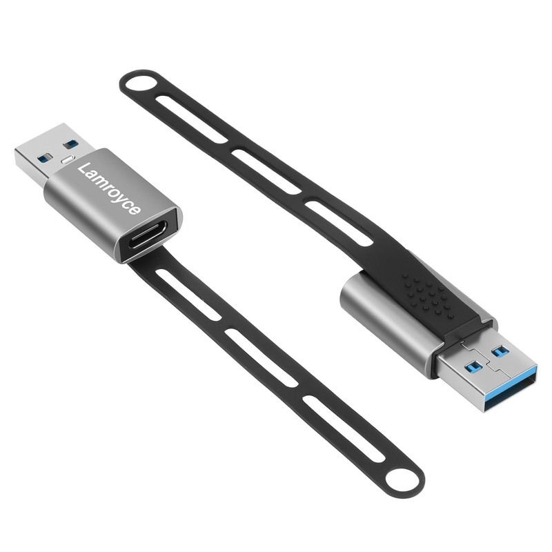 USB 3.0 to C 3.1 Adapter 2 Pack, 2 USB-A Male C Female