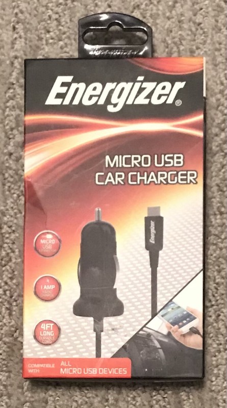 Energizer Micro USB Car Charger NEW*