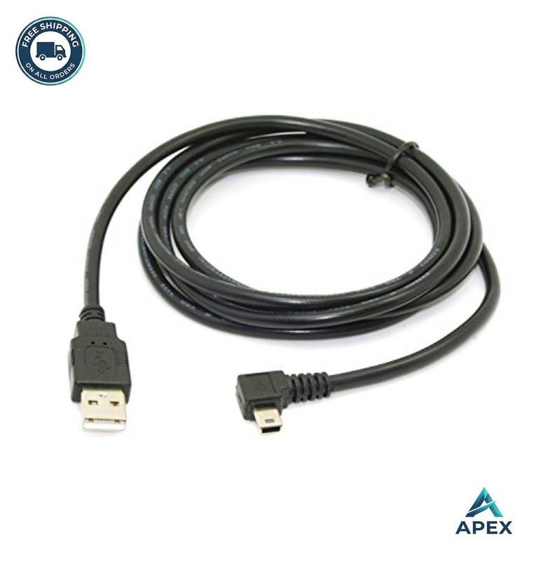 USB 2.0 Mini USB Cable 5 Pin Male 90 Degree Left Angled Charge Data 1.8 Meter gallery