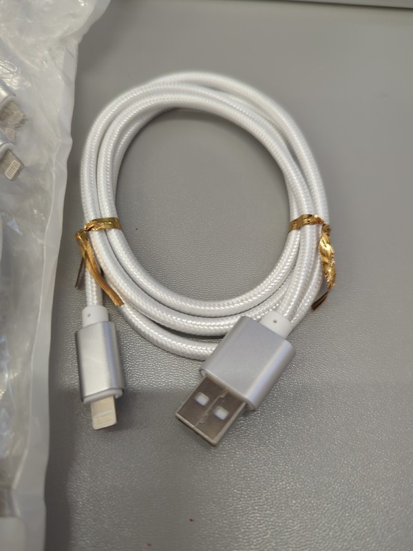 6pk 3'-6' Braided Cable Heavy Duty USB lot Cord For iPhone Xs,8Plus,7. 7+,6,6s gallery