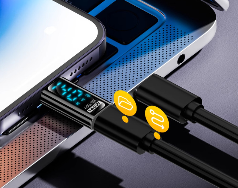 USB Type C Male to Female Adapter 8K60Hz PD240W Display V/W 40Gbps AndroidMacWin gallery