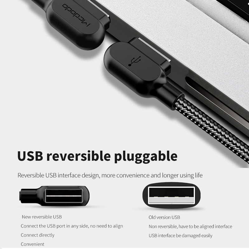 Braided Elbow LED USB C Fast Charger Cable For Samsung S25 S24 S23 S22 iPhone 17 gallery