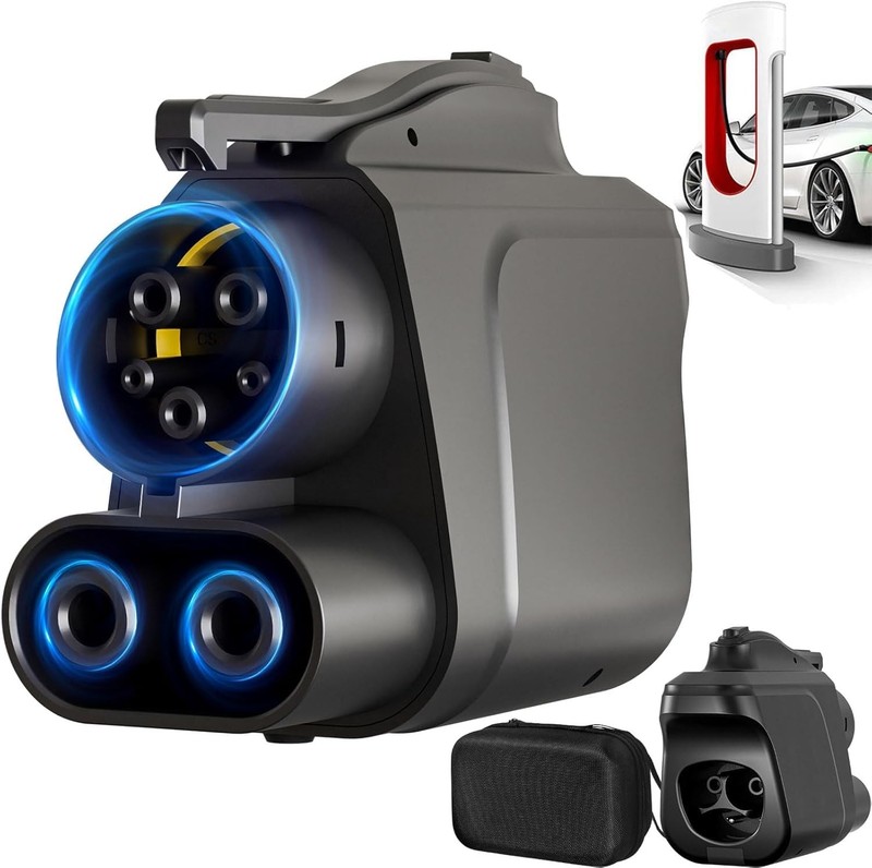 NACS to CCS1 Adapter 500A 1000V EV Fast Charging Tesla Supercharger Compatible