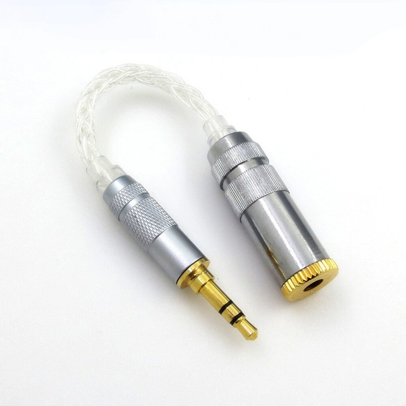 3.5 male to 2.5 female conversion line balanced line 8-core single crystal line