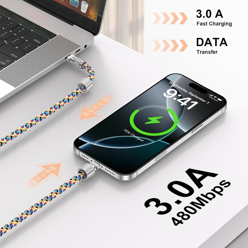 65W Phone Lanyard Charging Cable 2 Pack gallery