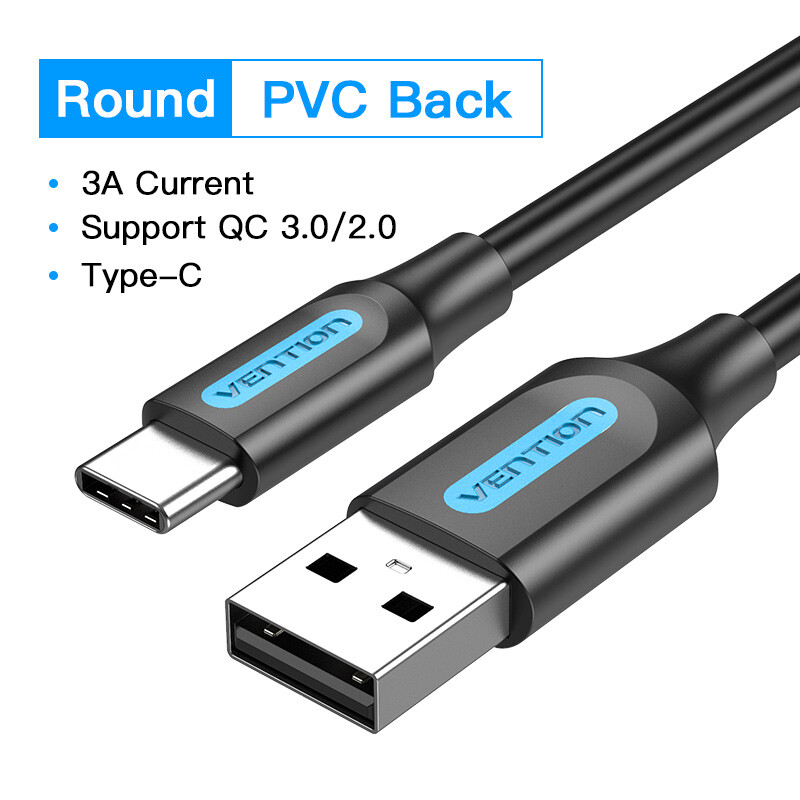 USB Type C Cable 3A Fast Charging USB-A to C Charge Braided Cord Charger Lead