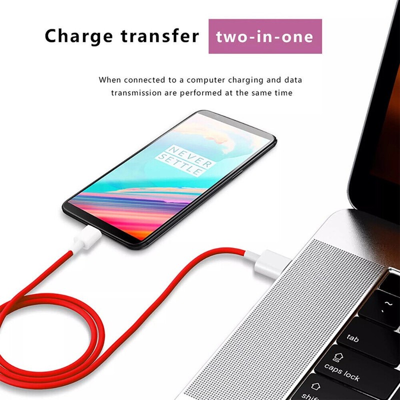 6ft USB-C Cable Red Charger Cord Power Wire Type-C Long Fast for SmartPhones gallery